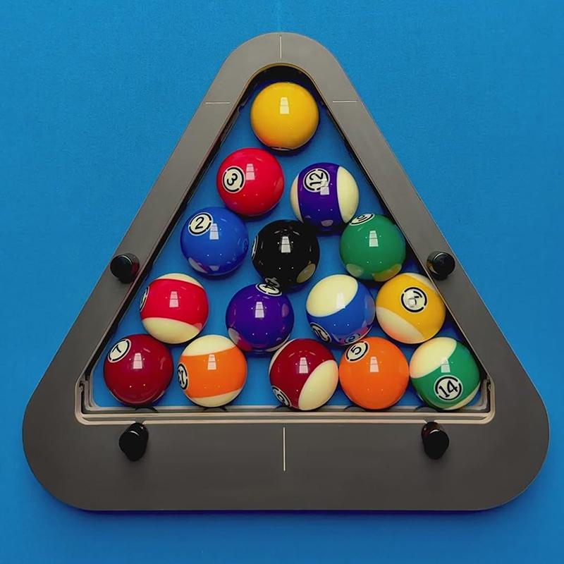 Precision-Engineered Professional Billiard Rack System That Eliminates Gaps,Heavy Duty Solid Wood Billiard 8-Ball/9-Ball
