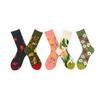 Men and Women Couples Socks Stockings Medium Tube Spring Trend Oil Painting