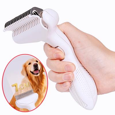 Dog Comb Knife Dogs Brush One-click Pet Hair Removal Hair Knot Self Cleaning Dogs Comb Massage Cat Brush Dog Grooming Brushes