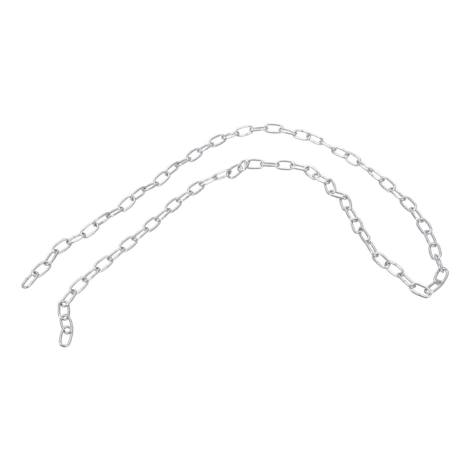 

Прочная 100-сантиметровая подвесная цепь из оцинкованной стали с крупными звеньями для кормушек для птиц, подвесных светильников и садовых проектов. Материалы для творчества. M