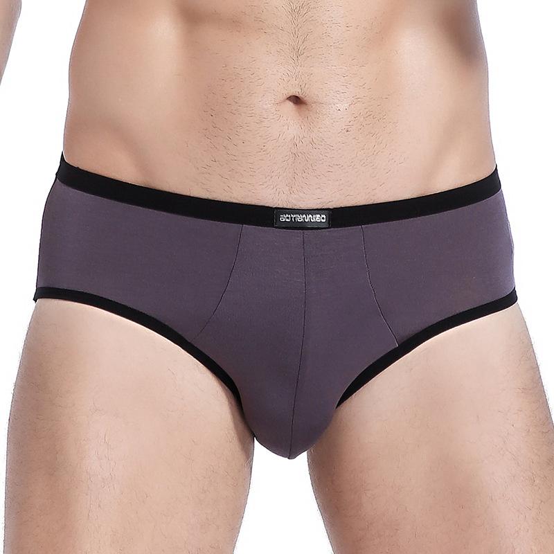 Men's Big Size Briefs Modal Teen Mid-Waist Underwear Sexy Solid Color Underwear Breathable Shorts L XL 2XL 3XL 4XL 5XL