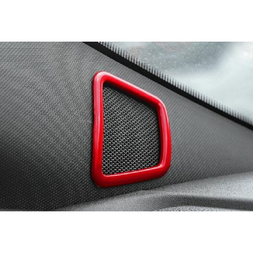 Front A Pillar Horn Frame Cover Trim 2X For Ford F150 F-150 2015-20 Bright Red