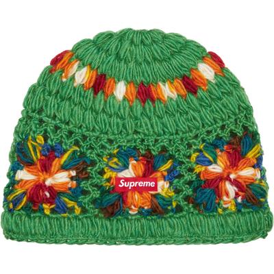 Supreme Crochet Beanie Green