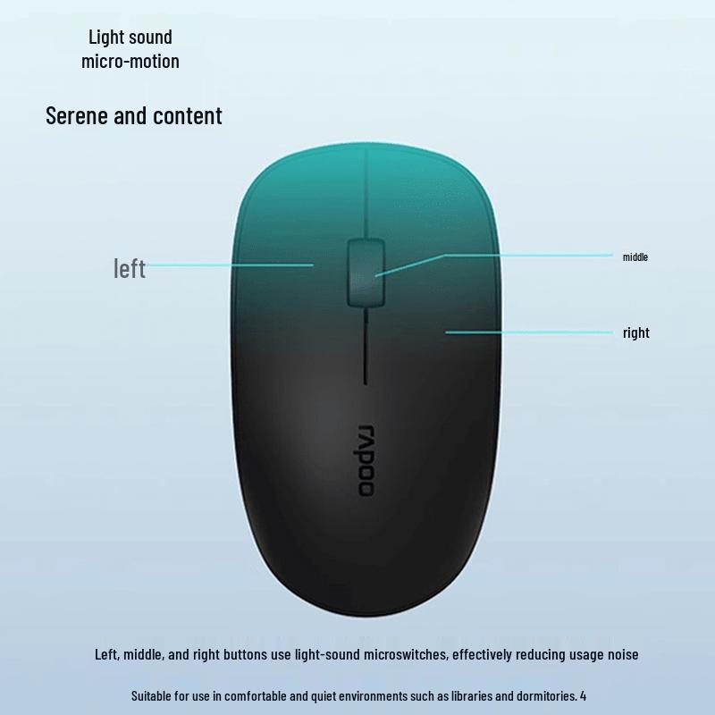 Rapoo M200g Wireless Silent Ergonomic Mouse
