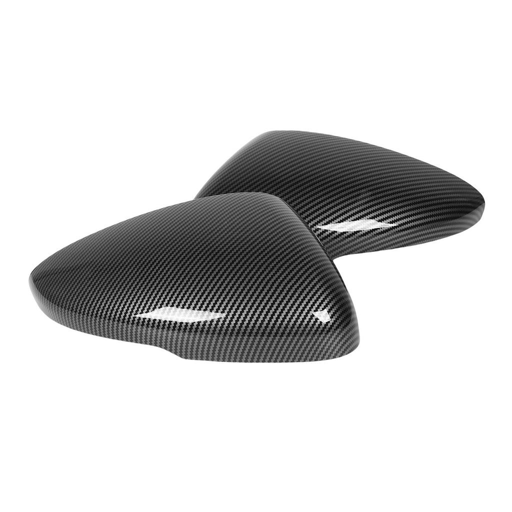 2 Pcs Rearview Mirror Cap Left Right Carbon Fiber Style Weatherproof Side Mirror Cover for Cars