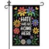 Hate Has No Home Here Garden Ag, 12 X 18 Inch Double Sided LGBTQ Pride Rain...