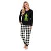 Christmas Print Crewneck Top and Jogger Pants Set Casual Two Piece Outfit for Holiday Lounging