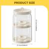 Clear Figure Display Case Stand Dustproof Elegant Protection Countertop Showcase Container