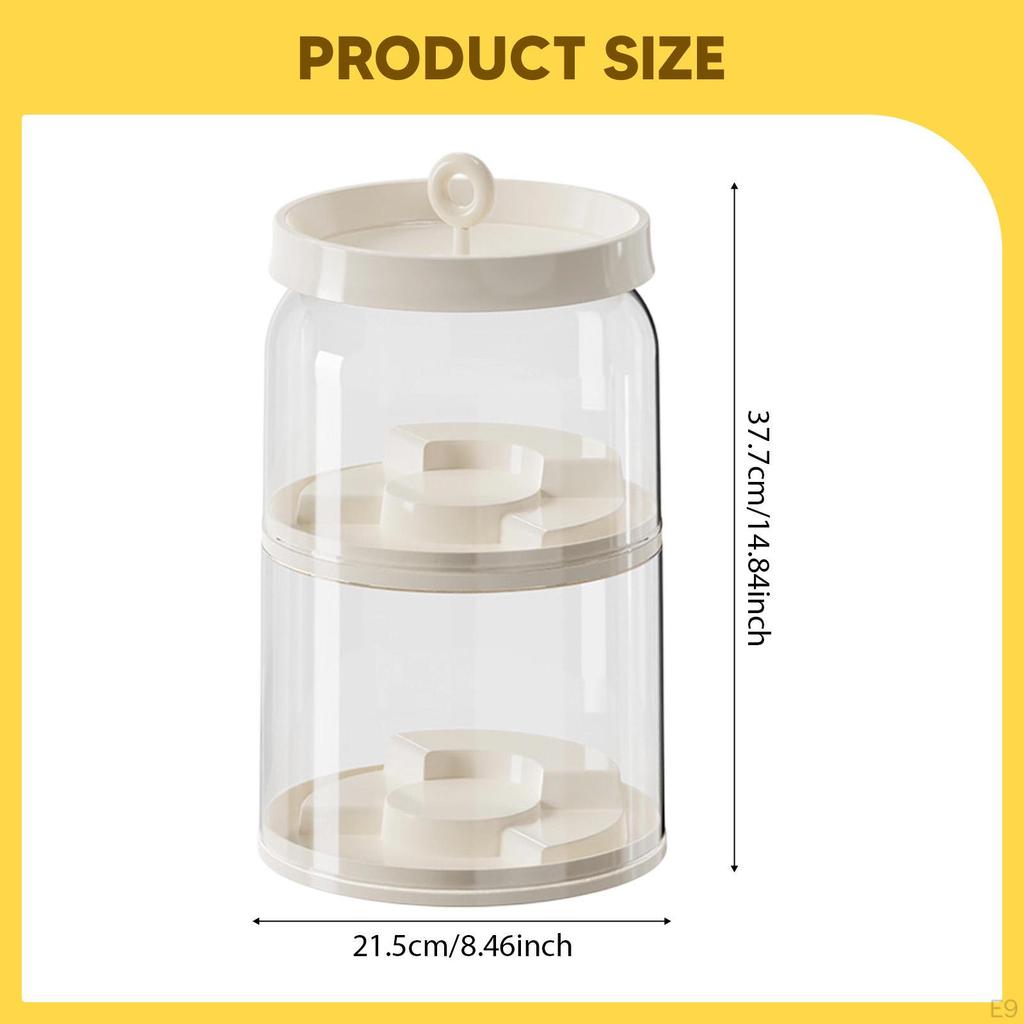 Clear Figure Display Case Stand Dustproof Elegant Protection Countertop Showcase Container