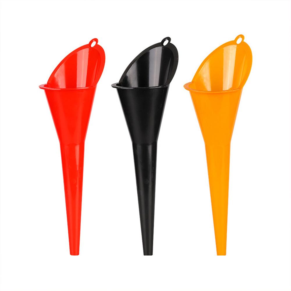 

3 шт. Воронка с длинной ручкой и защитой от брызг для бензина и моторного масла Прочный пластик для автомобилей, мотоциклов, грузовиков и автодомов