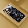 Schwarze Blumen Handyhülle Glas-Handyhülle für Samsung Galaxy S26 22 23 24 25 PLUS S21 22 23 24 25 ULTRA