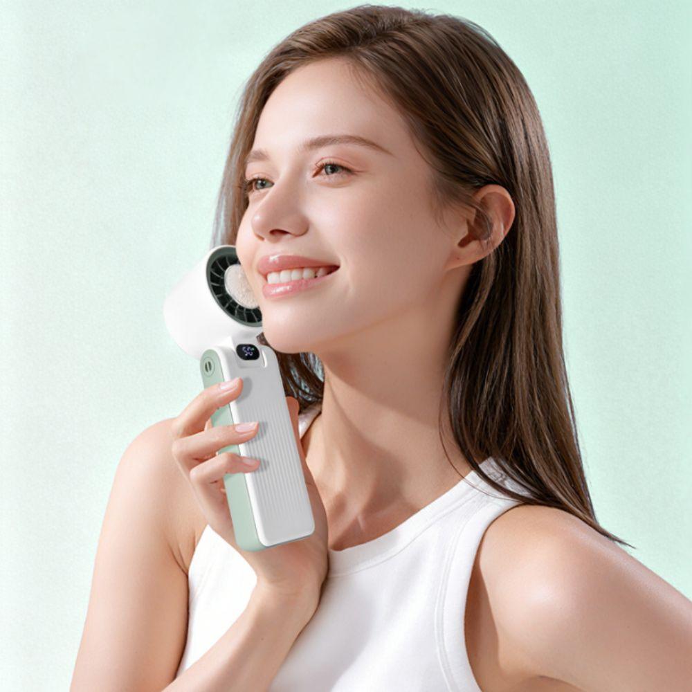 LED Digital Display Portable Handheld Fan Adjustable Wind Speed 3600mAh Battery Strong Wind Fan 100 Wind Speeds