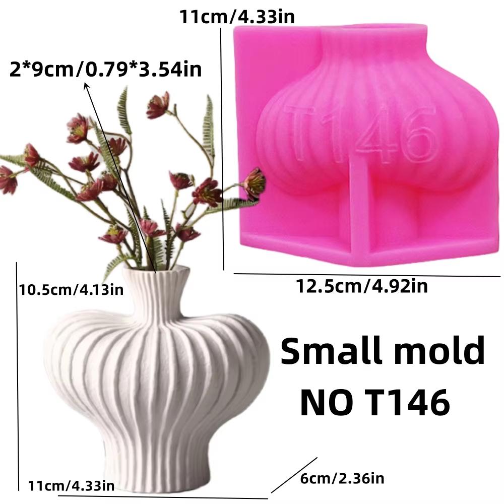 Hollow heart flower vase resin silicone mold heart-shaped vase concrete mould Valentine's Day gift Love flower pot gypsum molds