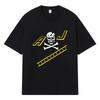 2026 Skull Crossbones AJ Printed Graphic Streetwear Y2k Harajuku 100% Cotton T Shirt Casual Oversized Summer Men T-shirt