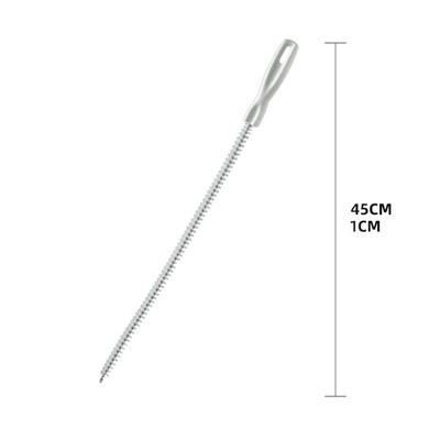45Cm Tragbare Rohr Bagger Streifen Haar Pinsel Reiniger Biegen Waschbecken Abfluss Reiniger