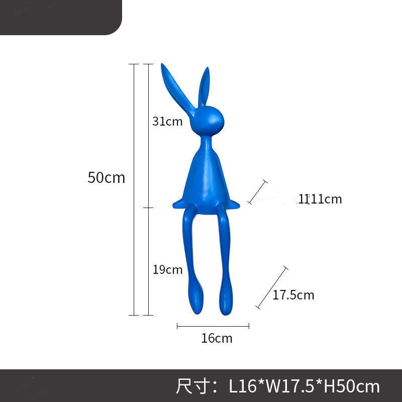 

Украшение для дома Статуя кролика Большие ремесленные украшения Письменный стол Гостиная ТВ-тумба Винное искусство Скульптурные украшения