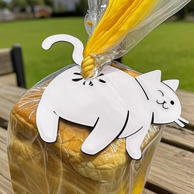 Cat Butt Bread Clip 3D Printed Bag Holder Funny Cat Shaped Clip for Food Bags Novelty Kitchen Gadget