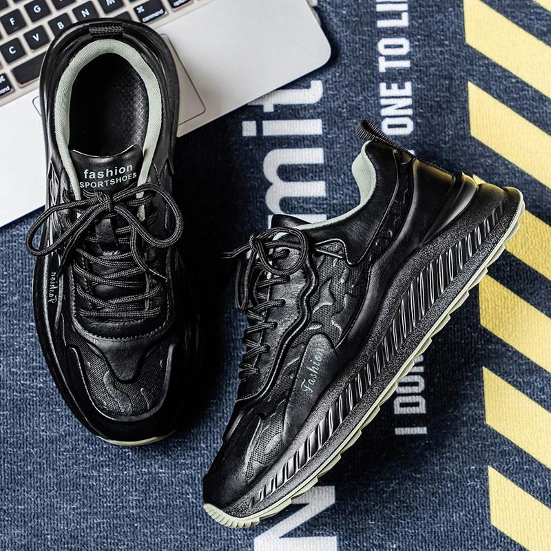 Casual Sports Shoes for Men Spring and Autumn Round-toed Low-top High-quality Versatile and Fashionable Running Shoes
