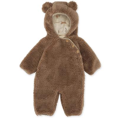 Baby Romper with Bear Fluffy Boys and Newborn Sizes Baby Cold Weather Outfit [kalavika] Clothes, Hood, Jumpsuit, Girls, Coverall, Clothes, 60, 70, 80,