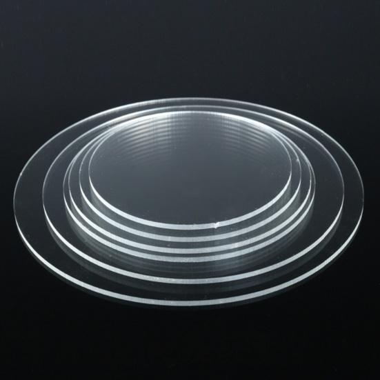 Praktische Runde Scheibe Rand Kuchen Antihaft Transparentes Acryl Kuchenunterlage für Kuchen