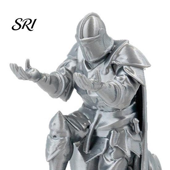 Multi-use Pen Holder Medieval Knight Kneeling in Armor Pencil Desktop Decoration Fun Gift for Students Office Workers