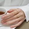 Women's Sand Gold Honeycomb Bracelet & Love Nest Ring, Copper-Plated 5G Imitation Gold Jewelry