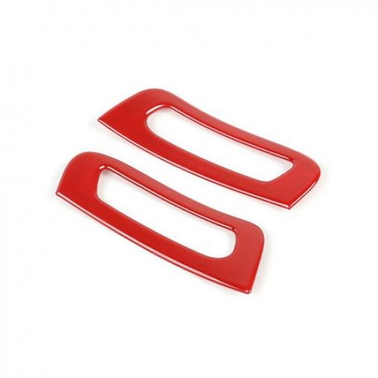 For 2011- Jeep Grand Cherokee Red Front A-Pillar Air Vent Frame Trim Covers