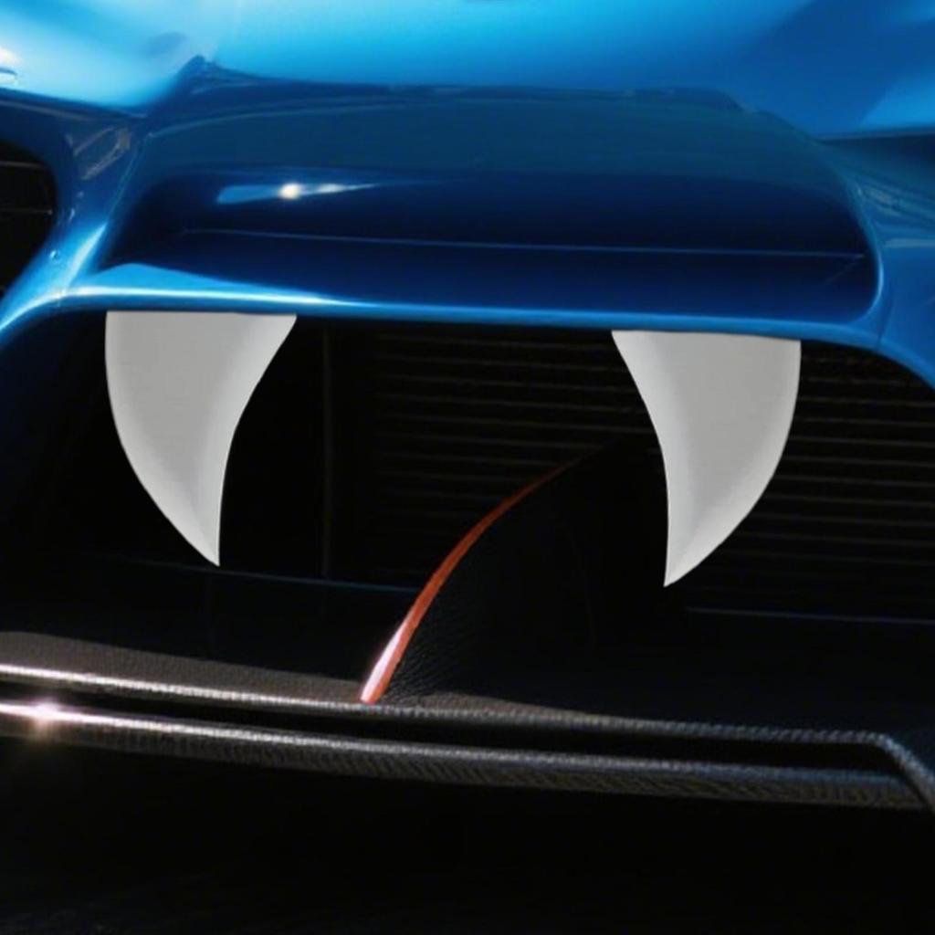 Halloween Car Fang Decor Fun Auto Spooky Decoration Weatherproof Gothic Eye-Catching Exterior Fangs For Car Sedan Truck RV Roof