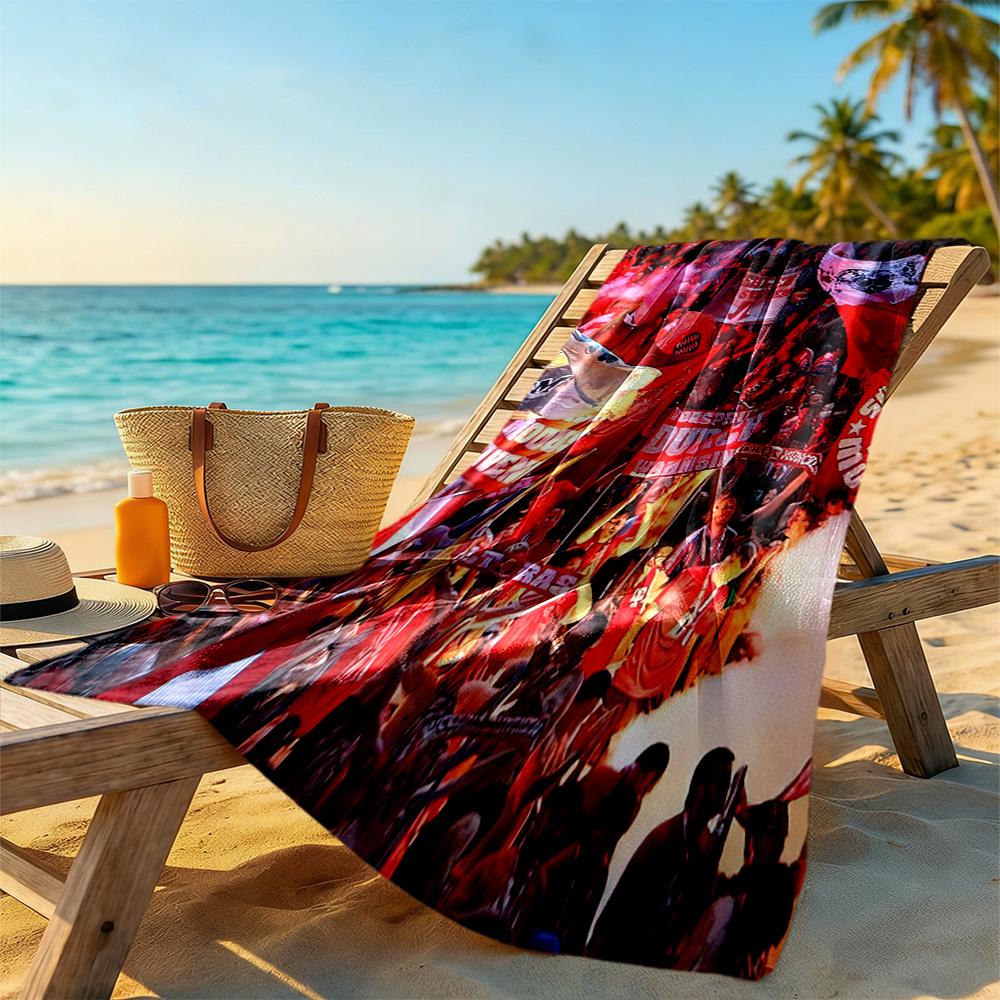 Bayern Munich Beach Towel Soft Durable Quick-Dry Comfortable Lightweight Suitable for Sports, Travel, Swimming, Yoga, Bathroom, Beach, And Pool
