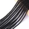 Handmade DIY Bracelets Materials 38cm Loose Spacer Beads Black Spinels Stone Beads  Necklace
