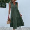Women's Summer Fashion Loose Tank Dress Casual Sleeveless Solid Color Dresses