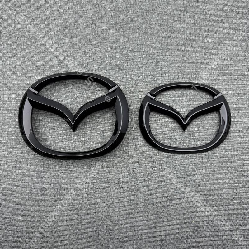 Car Front Grille Decorative Front Cover Badge Accessories for 2022-23-24-2025 Year MAZDA CX-5 Trunk Badge 2.5 AWD Emblems  Black