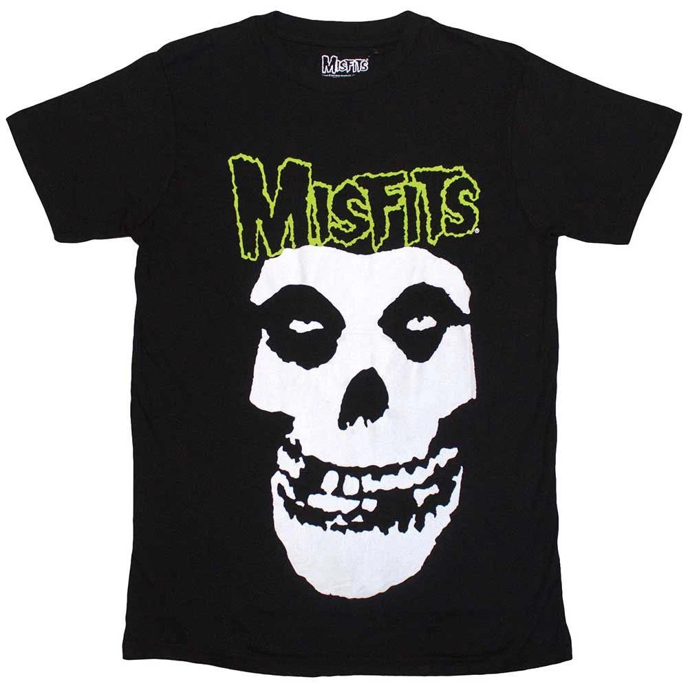 Men s Misfits Skull & Logo T-shirt Medium Black XXXXL