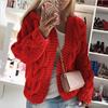 Cardigan Tricotado em Cabo Bestseller Outono/Inverno 2025 - Suéter Grosso Estilo Europeu e Americano para Mulheres