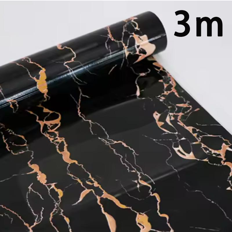 Waterproof oil proof kitchen and living room decoration wallpaper marble colored PVC stickers