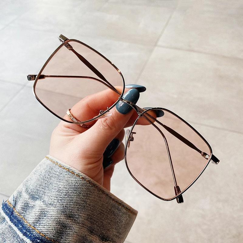 Vintage Retro Style Sunglasses Men Women Alloy Frame Square Shape Sunglasses For Men Uv400 Protection Female Sunglass