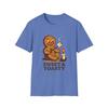 Unisex Softstyle T-Shirt Gingerbread Man Marshmallow Funny Holiday Christmas