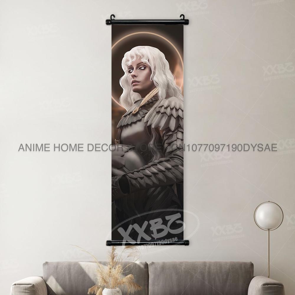 Berserk Poster Anime Scrolls Picture Guts Hanging Painting Griffith Wallpaper Casca Home Decoration Black Swordsman Wall Artwork