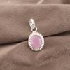 Rose Chalcedony Gemstone Jewelry, 925 Sterling Silver Pendant Jewelry, Handmade Gorgeous Pendant Gift For Women