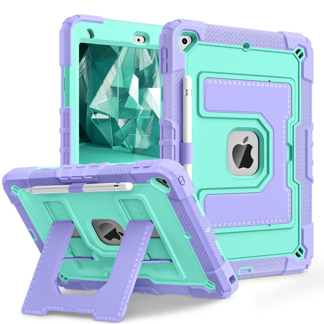 

Прочный защитный чехол для iPad 10.2 (2020)/iPad 8-го поколения/(А2428,А2429,А2430,А2270). Яркие цвета, трехслойная защита, многоугольная подставка iPad 10.2 (2020)