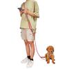 Reflective Hands-Free Crossbody Pet Leash with Multi-functional Shoulder Strap and Anti-lost Feature.
