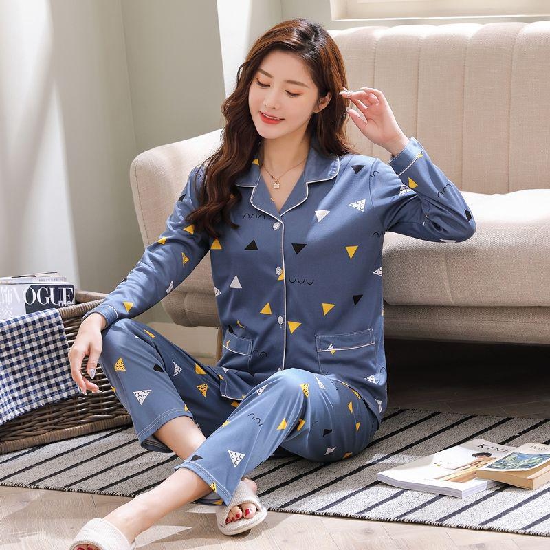 2023 Damen Langarm Pyjama Set - Vielseitige Übergröße Loungewear für Frühling, Sommer und Herbst