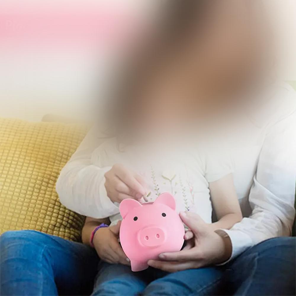 Pink//Blue Piglet Piggy Bank Toy for Kids To Save Safe Money Box Counting Coins No Opening Coin Holder Organizer 14x12x13cm 170g