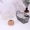 INS Style Iron Storage Basket with Handle Fruit Basket Desk Organizer Box  for Room Dormitory