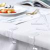 Transparent Tablecloth Fasteners Perfect for Any Occasion and Home Use Pack of 4 Restaurant Dining Room Table Cloth