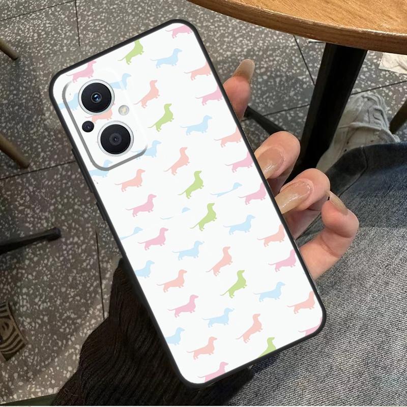 Süßer Dackel Hund Heiß für OPPO Reno 14F 13F 12F 11F 10 11 12 13 14 Pro 7 8 Lite 8T OPPO Find X5 X6 X8 X9 Pro Hülle