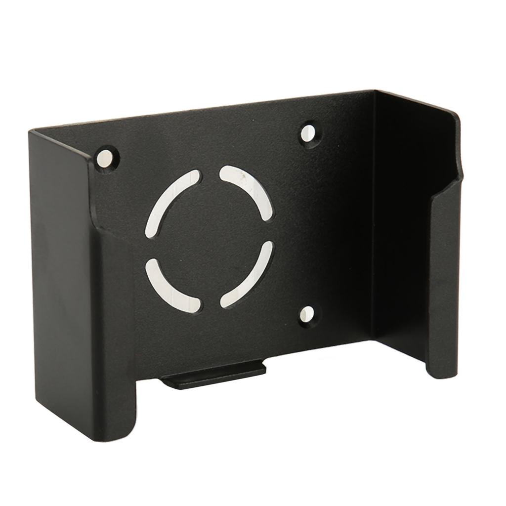TV-Box Wandhalterung Perfekte Passform Bohrfrei Aluminiumlegierung TV-Box Wandhalterung Schwarz