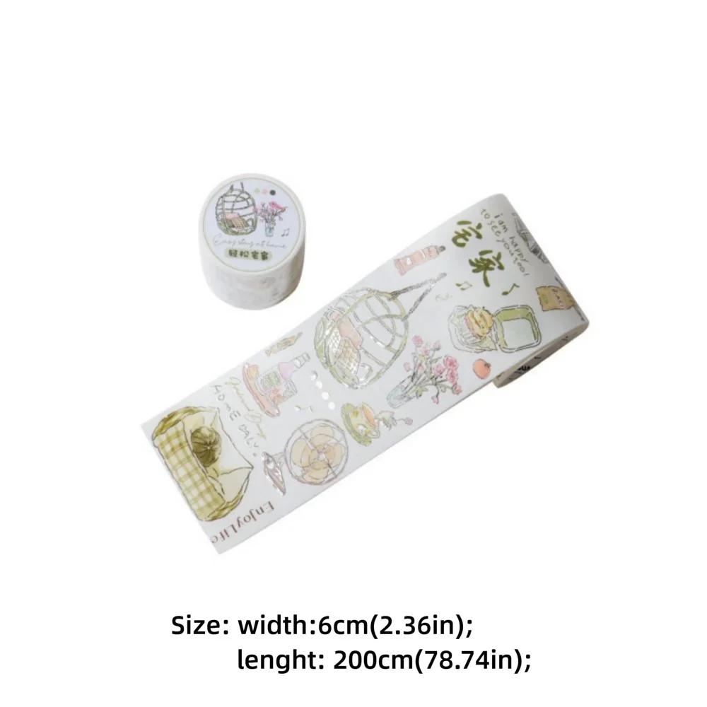 Slow Life Diary Serie Spezial Ölband DIY Selbstklebende Scrapbooking Sticker Washi Collage Malerei Dekorative Aufkleber