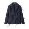 European and American Style, New Women's Clothing, Foreign Style, Fashionable, Casual Bow Decorative Blazer