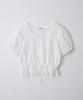 BUT'TON [10Th]Doby Pleats Blouse (Ivory)